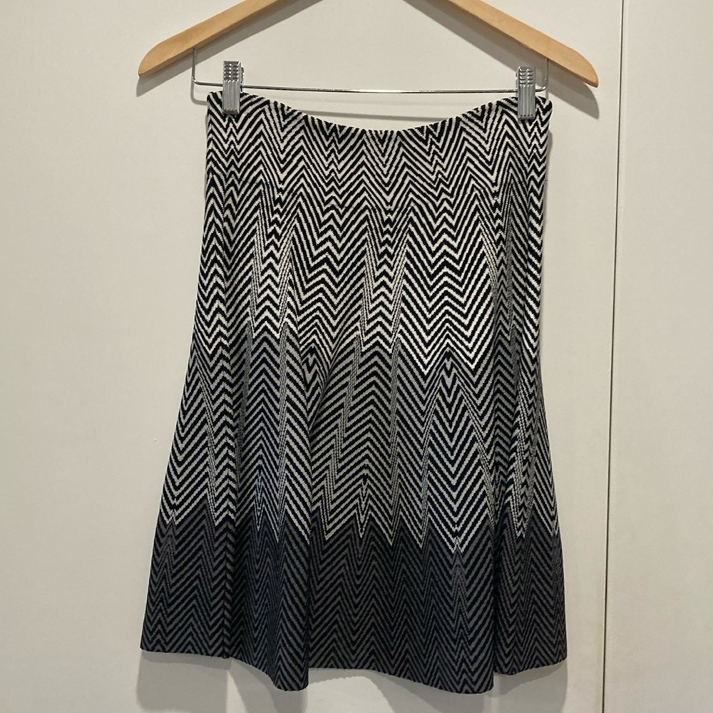 Opening Ceremony knit black and white skirt